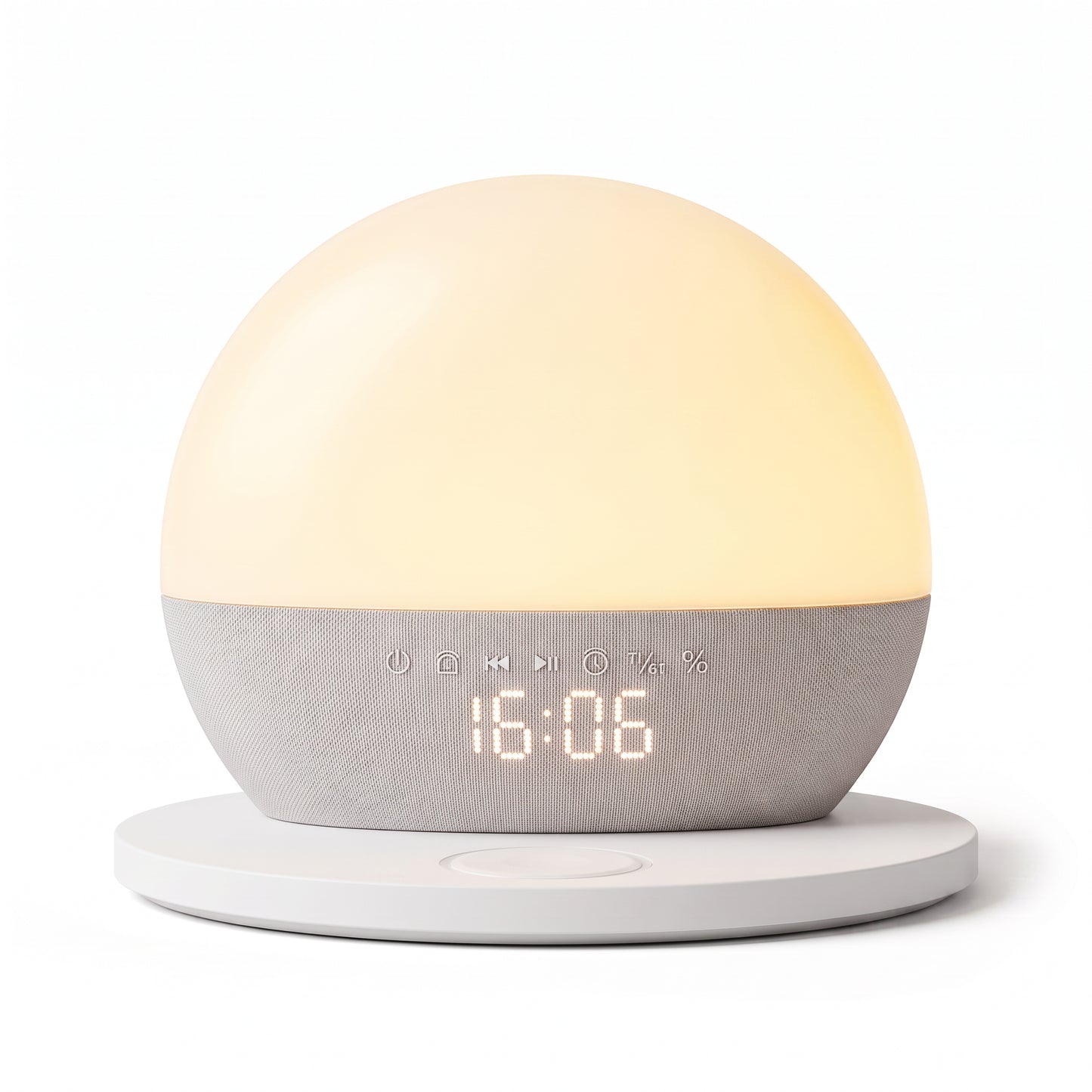 Sunrise Wake-Up Light Bluetooth Speaker with Wireless Charging Station