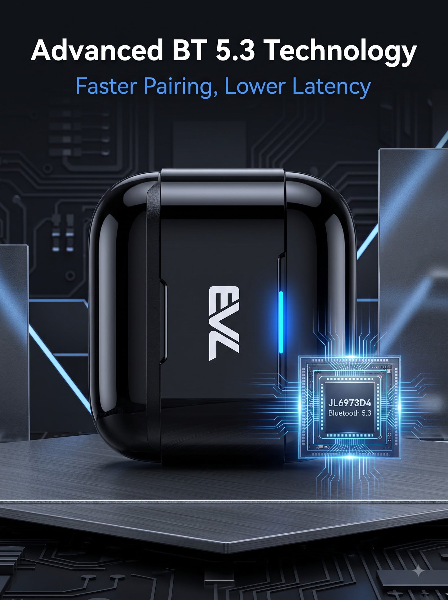 LR69 Semi-in-Ear TWS Earbuds - Bluetooth 5.3 Dual Connection