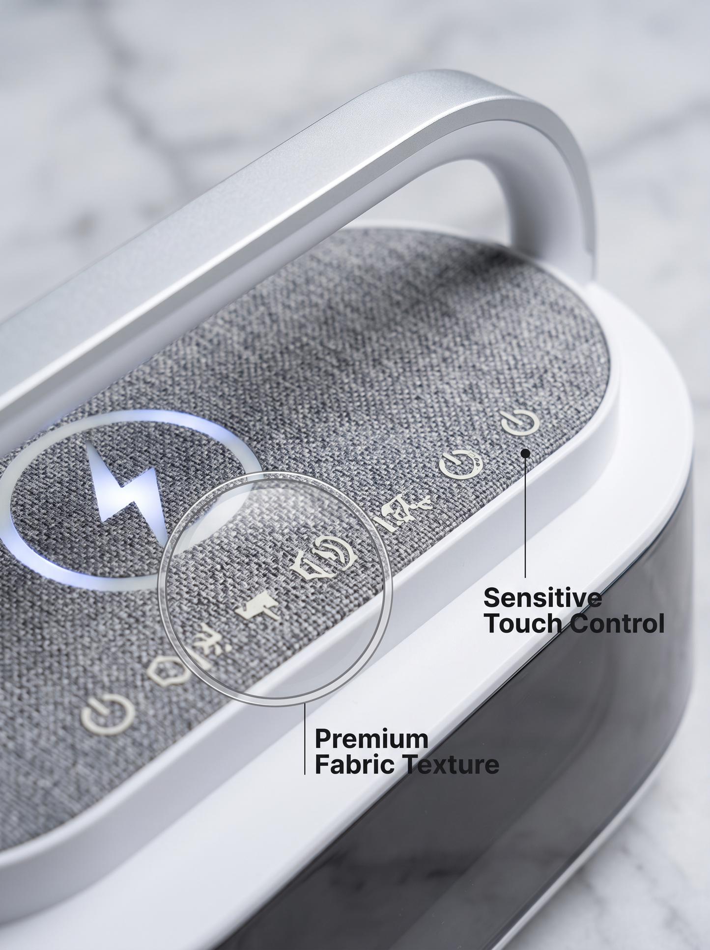 Mini Wireless Charging Bluetooth Speaker with Ambient Night Light