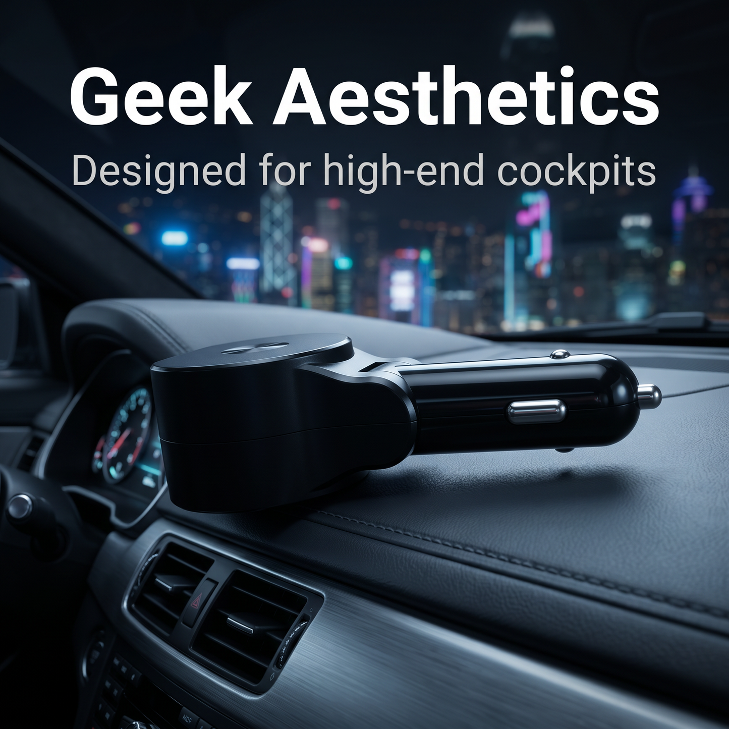 R2 Retractable Car Charger - 3-Port Fast Charging