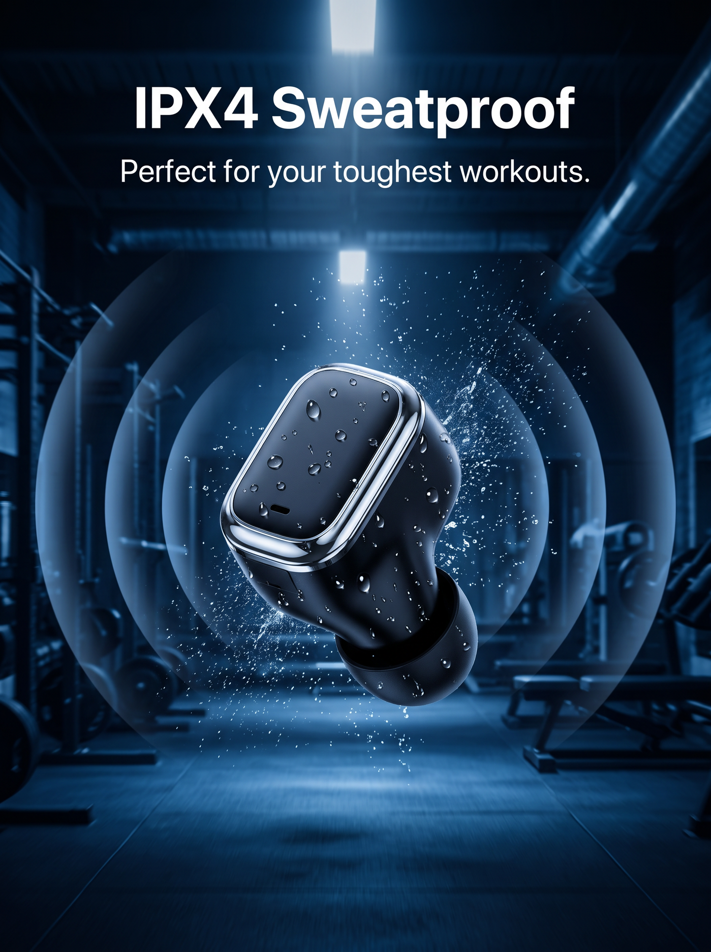 Semi‑In‑Ear TWS Wireless Earbuds with LED Digital Battery Display - IPX4 Water Resistant