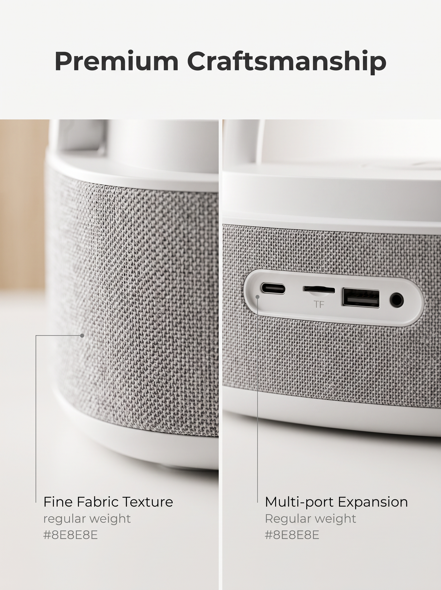 Wireless Charging Bluetooth Speaker with LED Clock & White Noise Machine