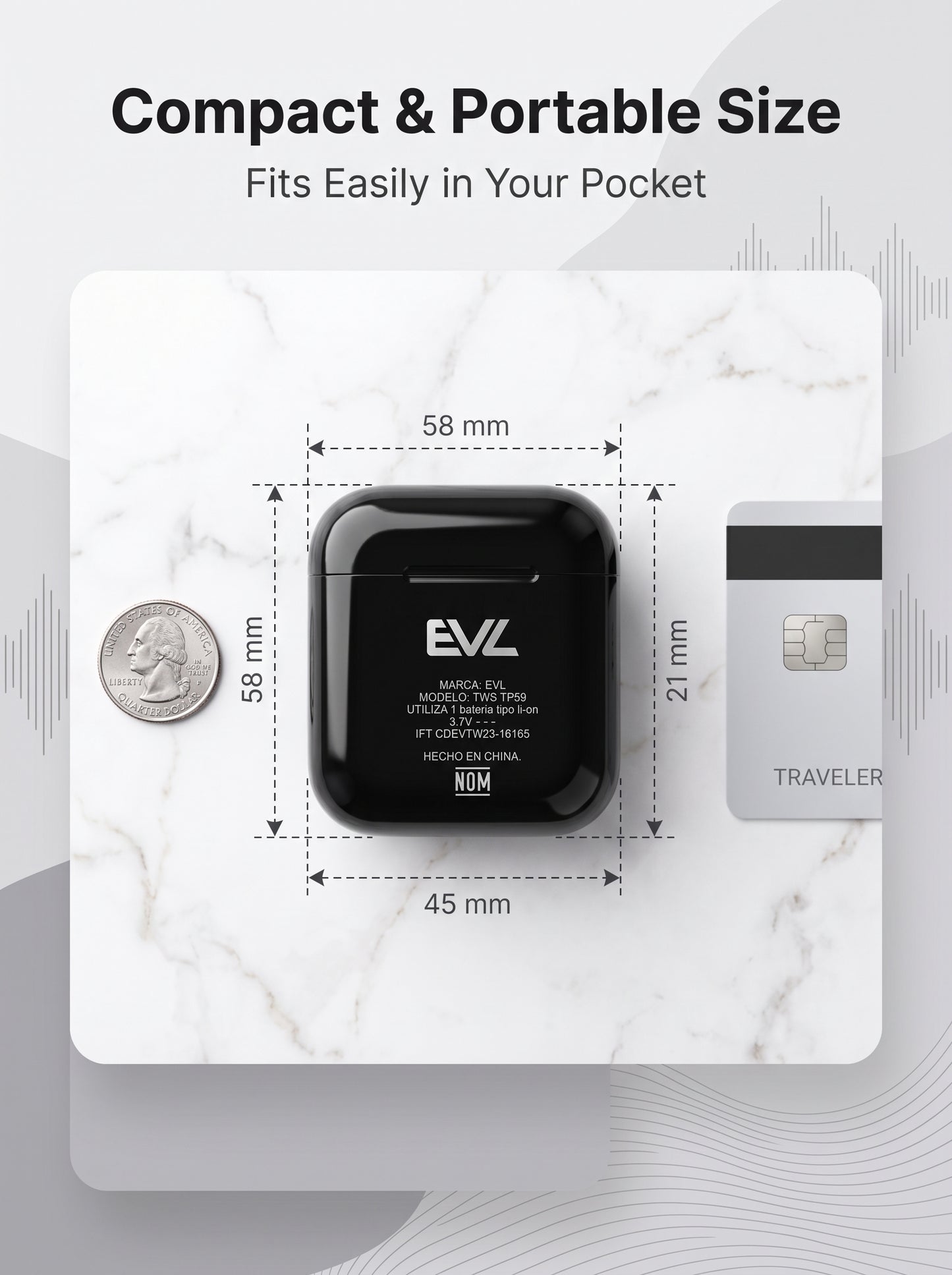 LR69 Semi-in-Ear TWS Earbuds - Bluetooth 5.3 Dual Connection