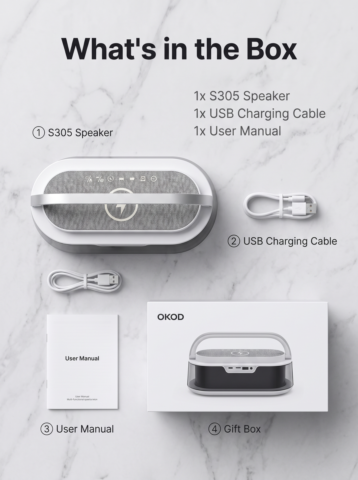 Mini Wireless Charging Bluetooth Speaker with Ambient Night Light
