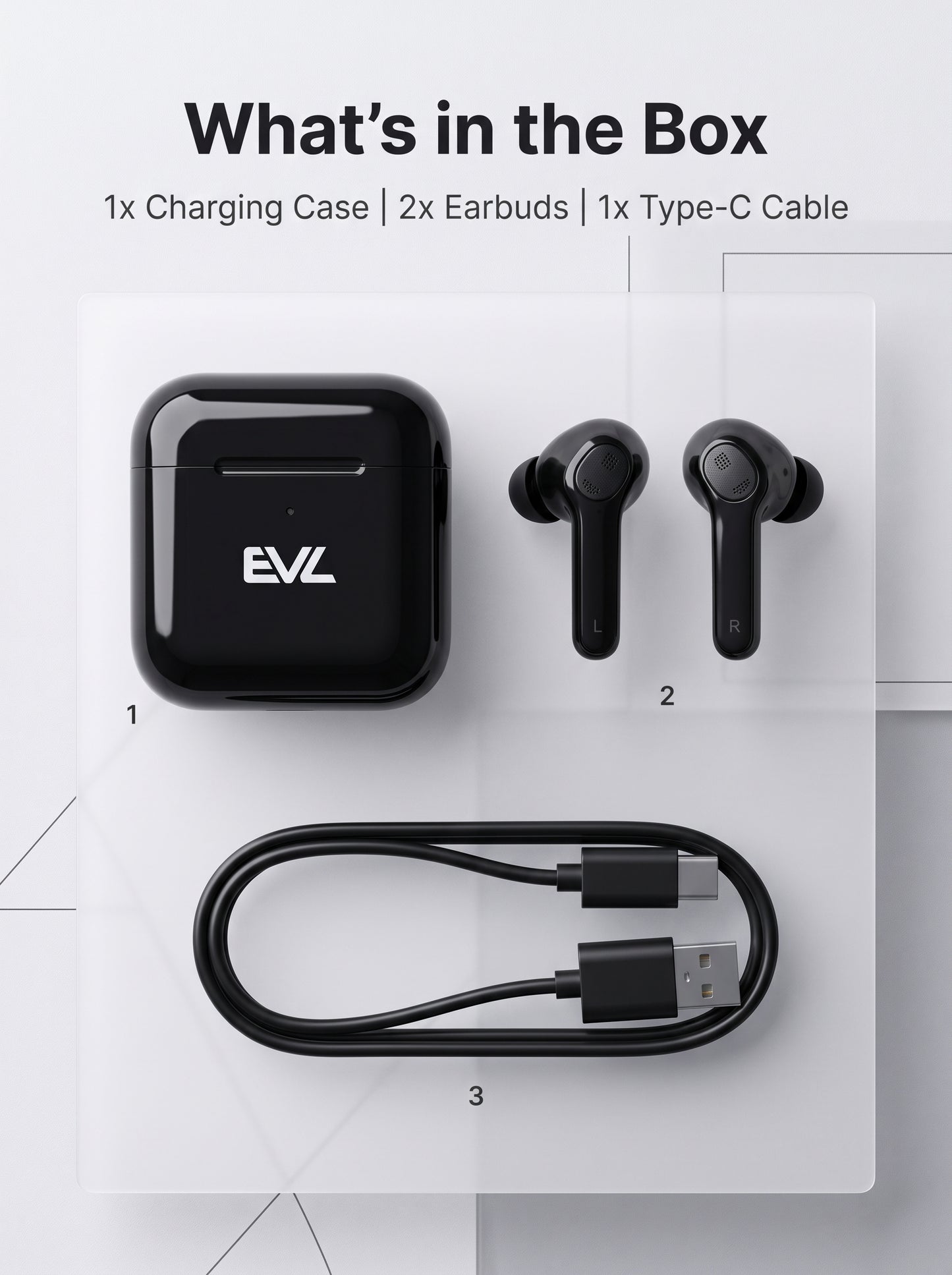LR69 Semi-in-Ear TWS Earbuds - Bluetooth 5.3 Dual Connection