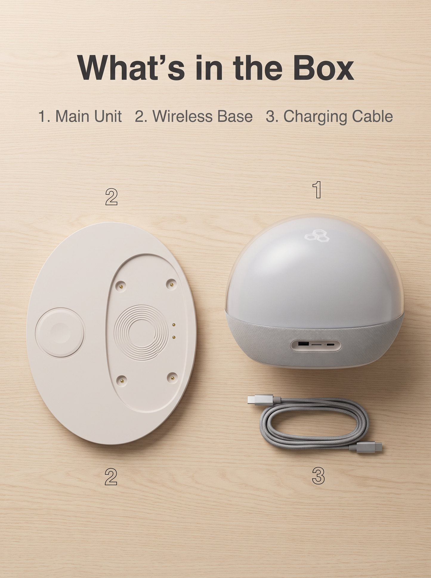 Sunrise Wake-Up Light Bluetooth Speaker with Wireless Charging Station