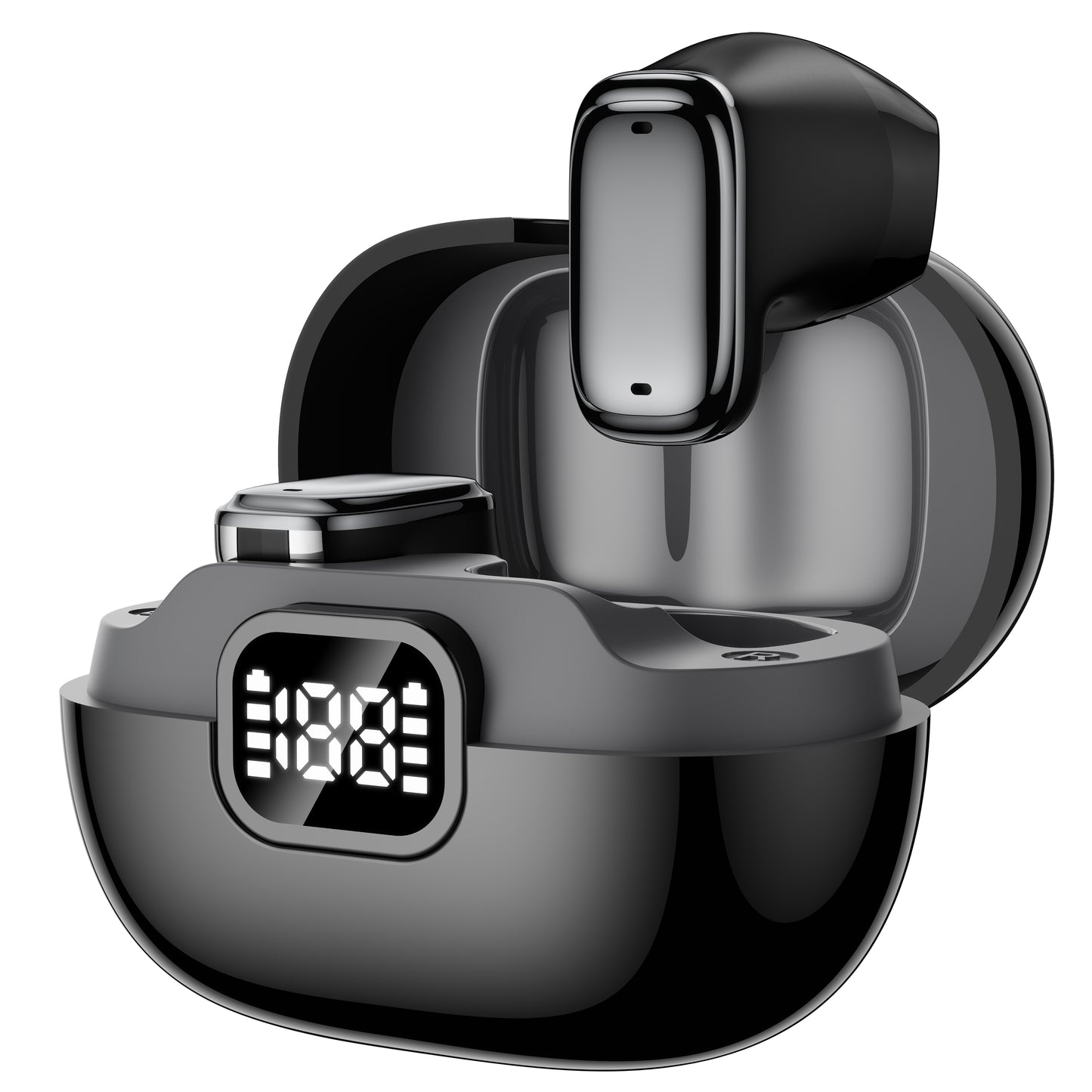 Semi‑In‑Ear TWS Wireless Earbuds with LED Digital Battery Display - IPX4 Water Resistant