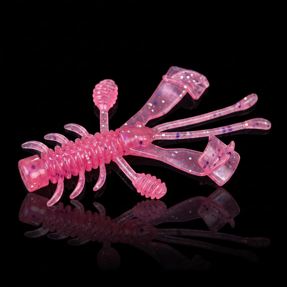 BobShrimp Floating Crayfish Soft Bait 6pc - Ned Rig Drop Shot Shrimp Lure