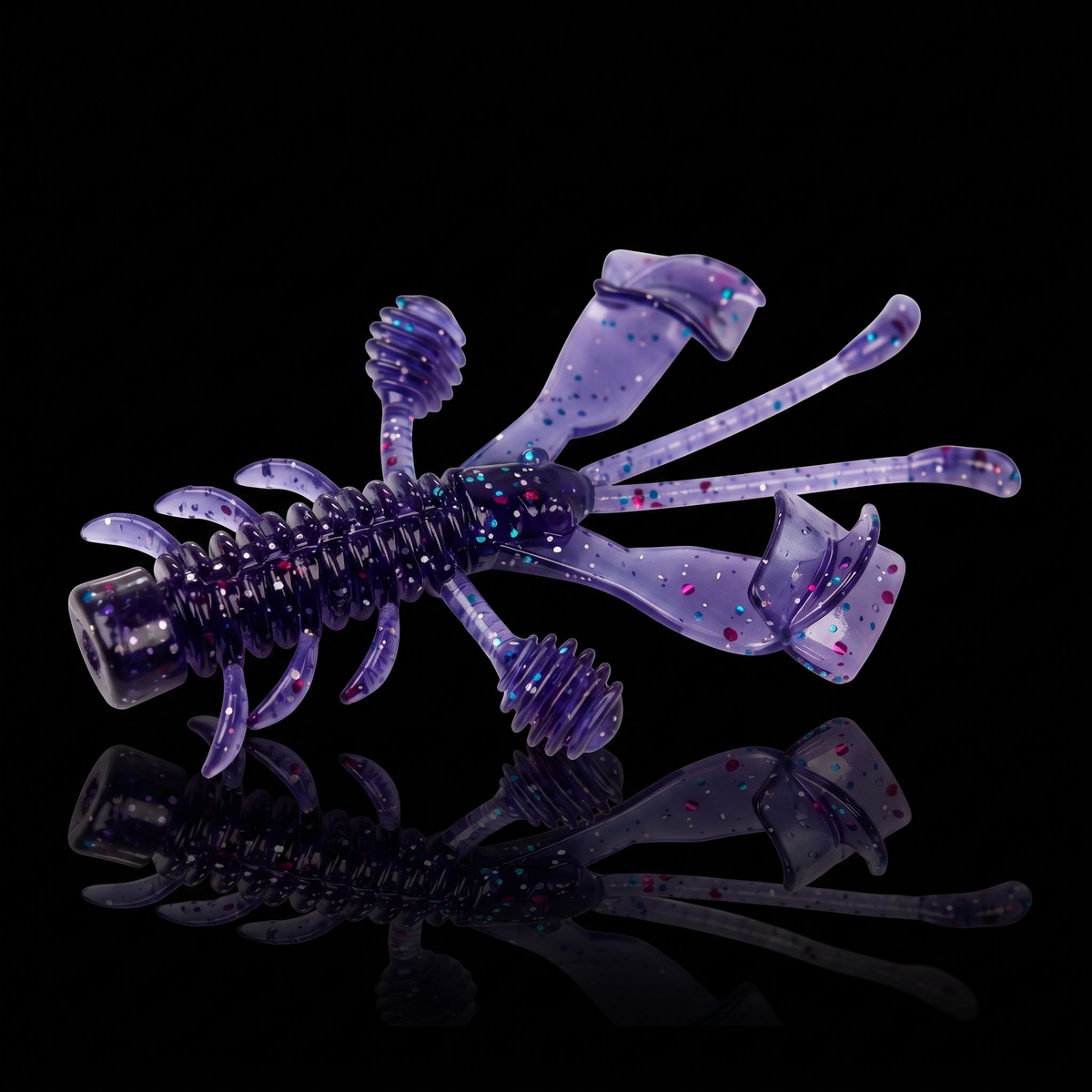 BobShrimp Floating Crayfish Soft Bait 6pc - Ned Rig Drop Shot Shrimp Lure