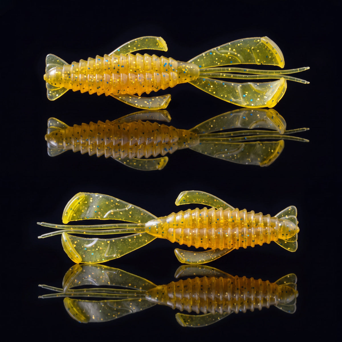 Crayfish Soft Bait 8pc - Ned Rig Drop Shot Shrimp Lure for Bass