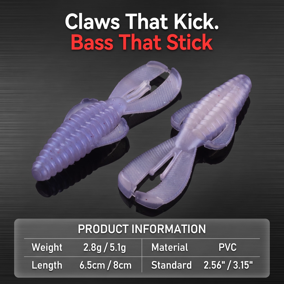 Obstacle Crawfish Soft Bait - Texas Rig Crawfish Lure