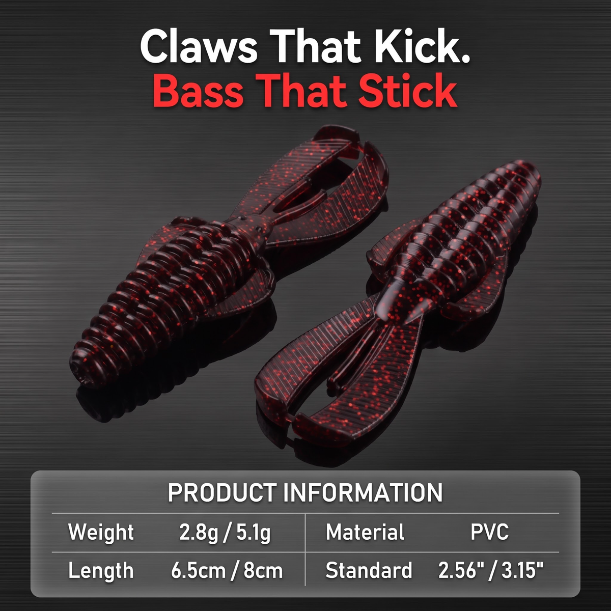 Obstacle Crawfish Soft Bait - Texas Rig Crawfish Lure