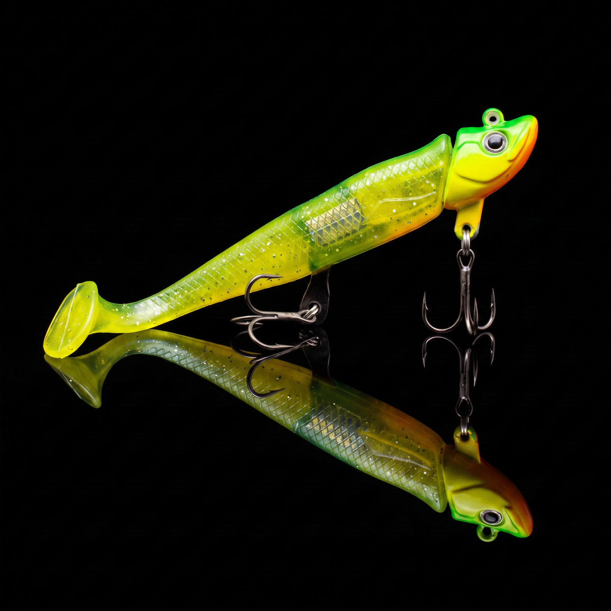 Jighead Swimbait Kit - Sharp Point Lead Head + Soft Bait 15.8g-27.5g