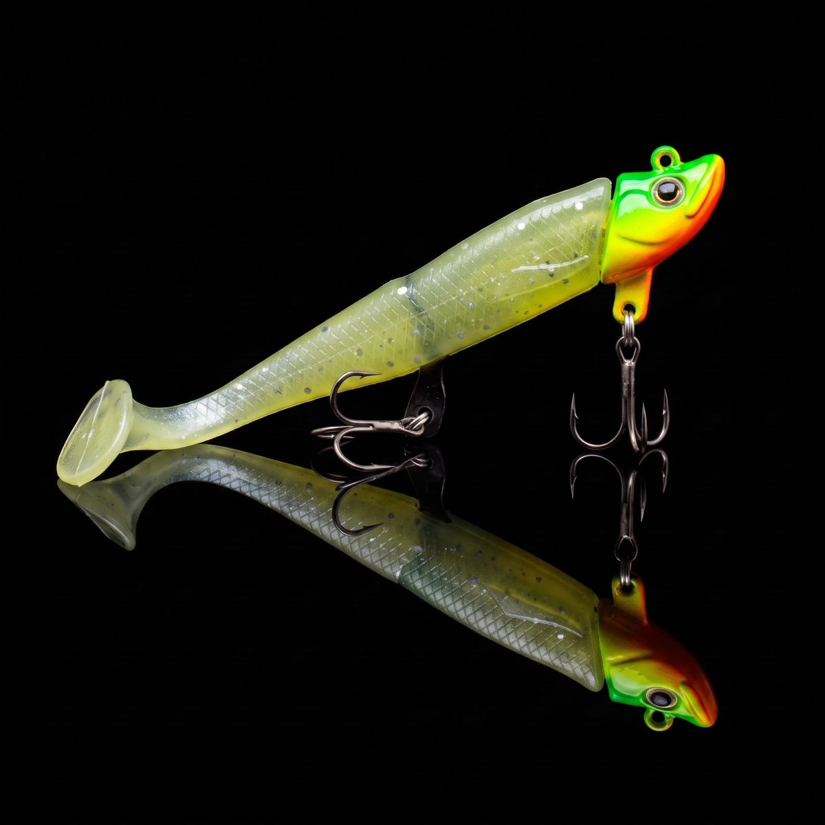 Jighead Swimbait Kit - Sharp Point Lead Head + Soft Bait 15.8g-27.5g