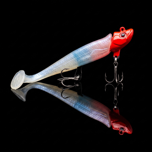 Jighead Swimbait Kit - Sharp Point Lead Head + Soft Bait 15.8g-27.5g