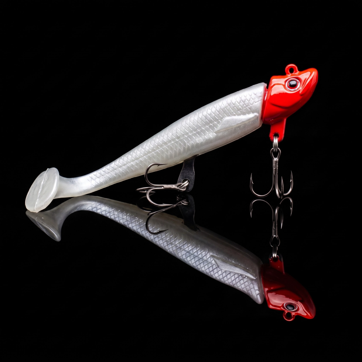 Jighead Swimbait Kit - Sharp Point Lead Head + Soft Bait 15.8g-27.5g