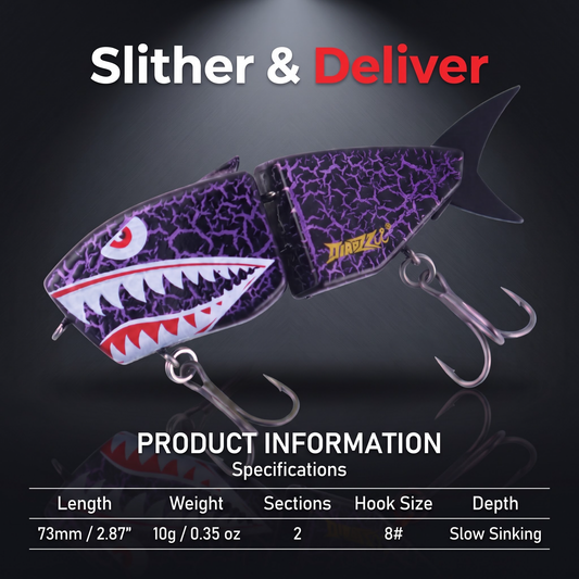 Pig Shark Jointed Swimbait — Sinking 2-Section Fishing Lure