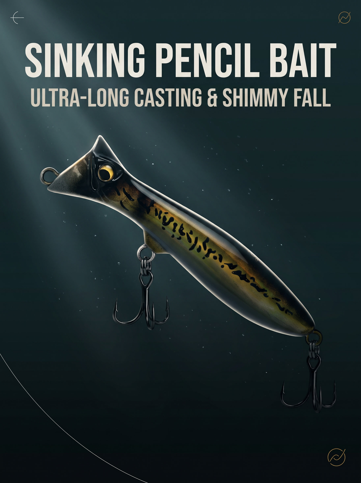 Sinking Pencil Bait — Long Cast Flutter Sinking Lure | 5 Sizes