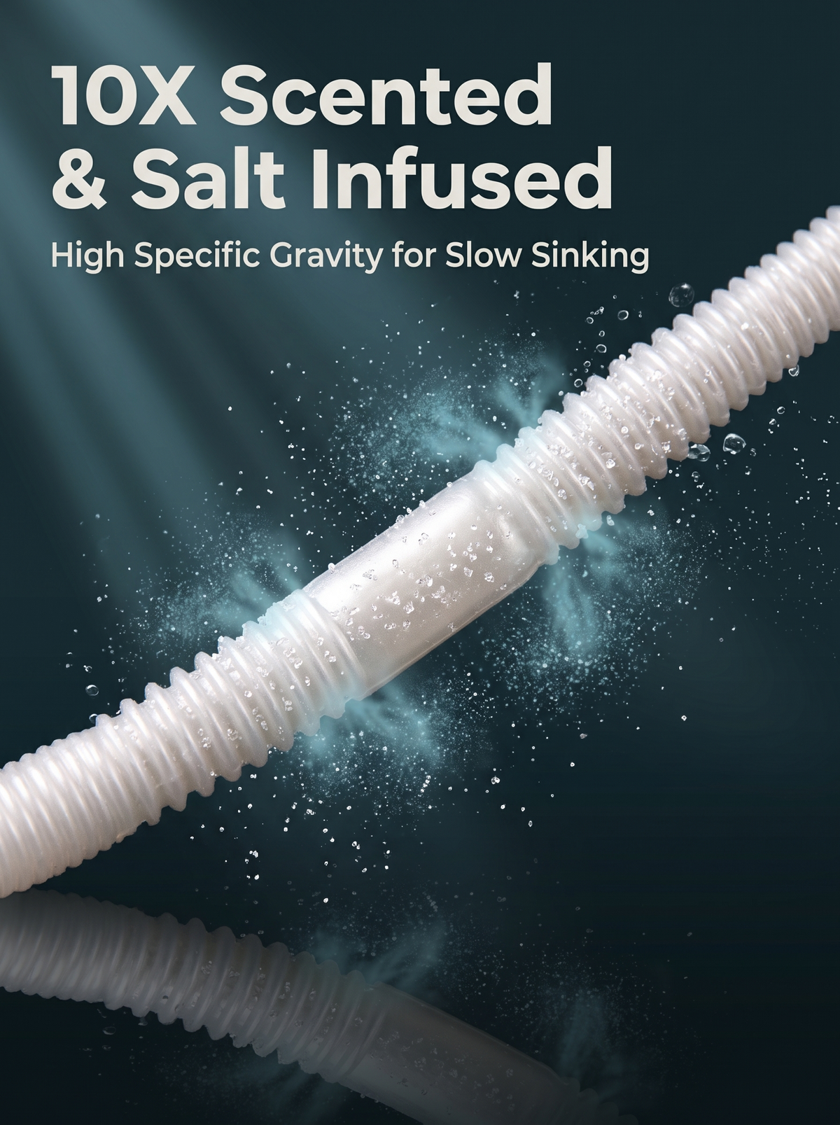 QianChu Noodle Worm — Salted Scented Soft Stick Bait | 10pc/pack