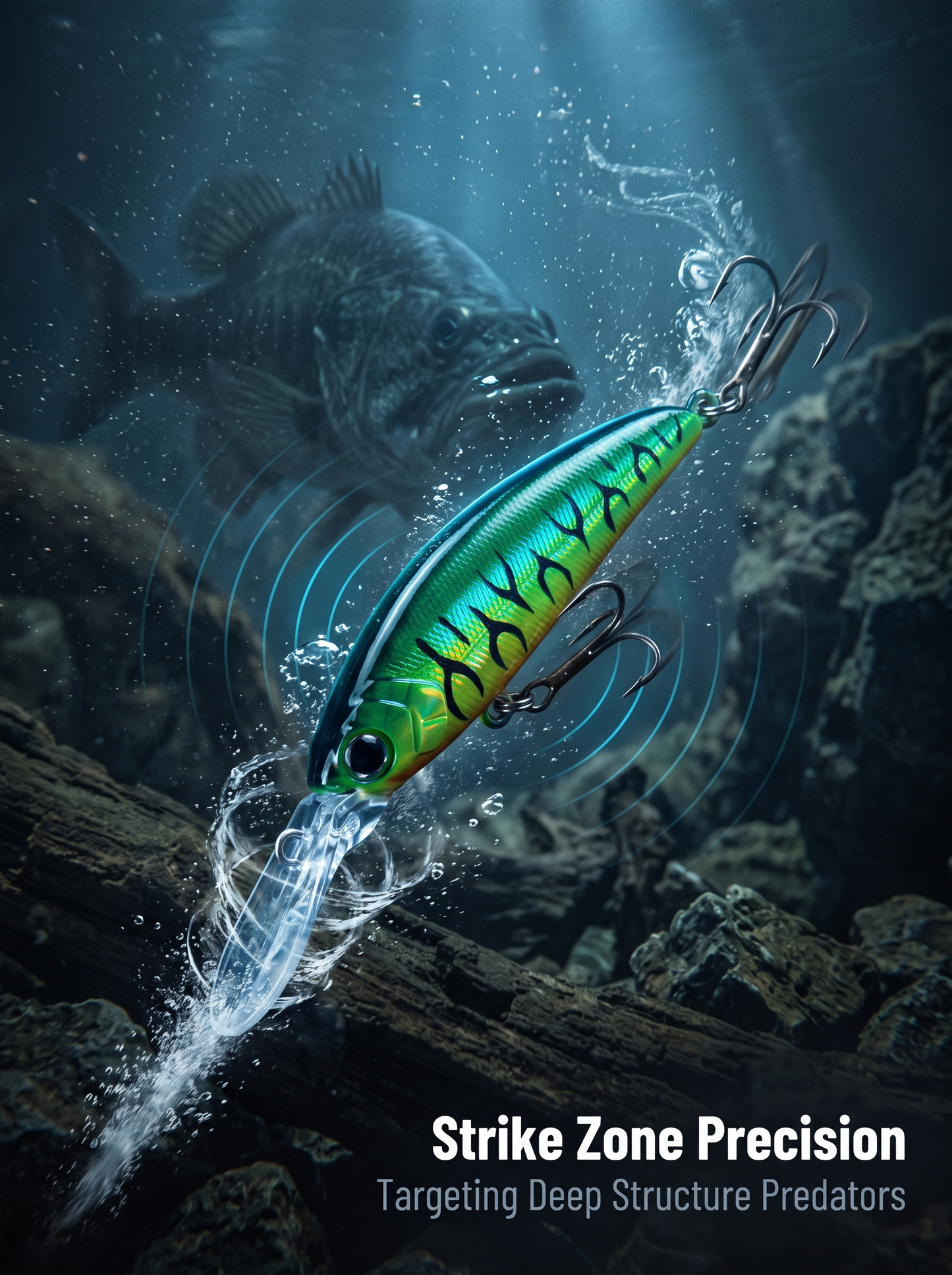 Leurre Minnow Coulant Profond - Bavette Longue Bruit Interne 5.5g/10g