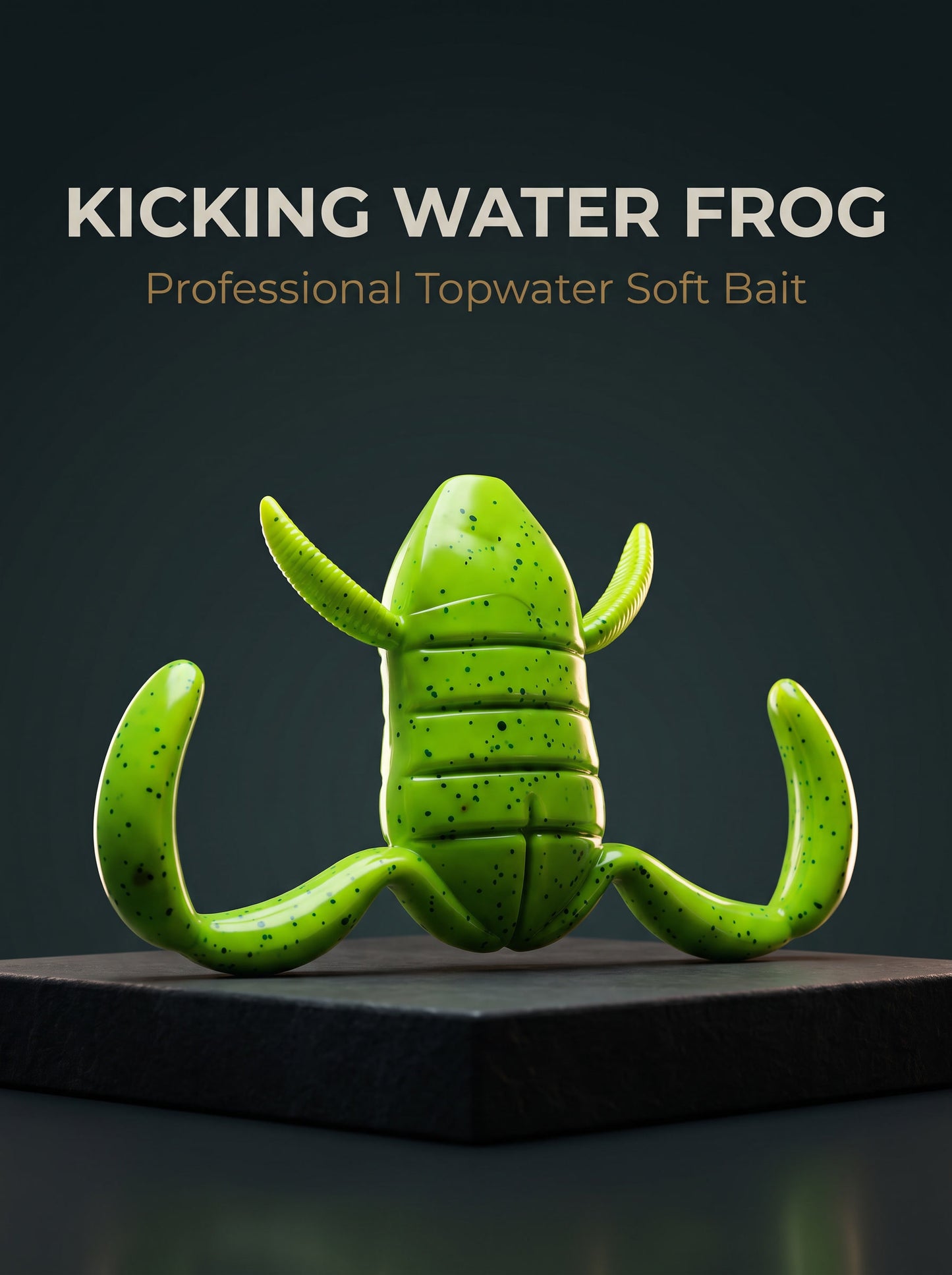 Floating Frog Soft Bait — Kicking Legs Topwater Lure | Weedless
