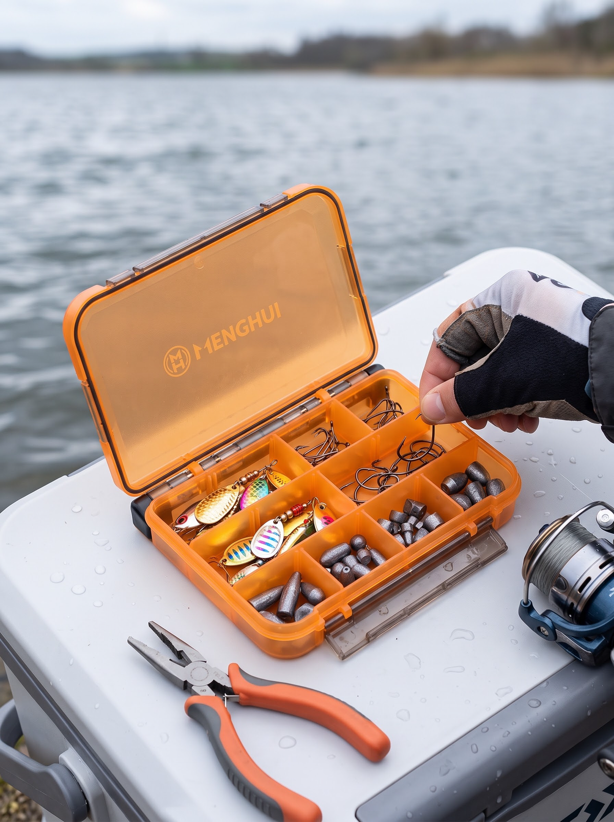 Folding Tackle Box - Dual-Side Compact Lure Storage