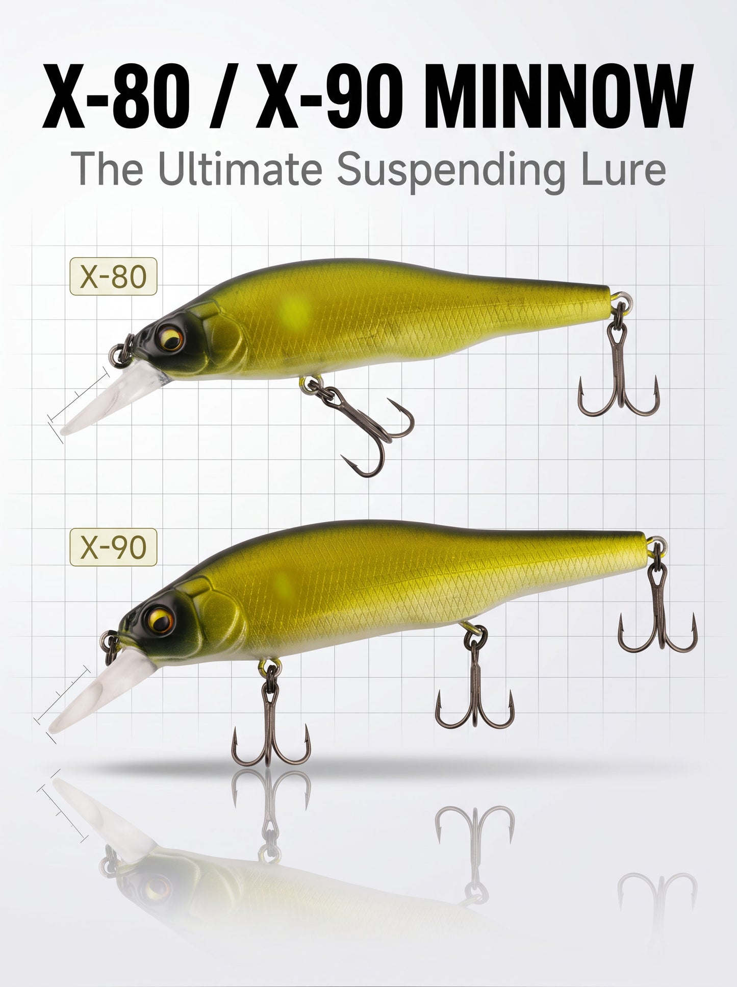 Suspending & Floating Minnow Lure - Long Casting Jerkbait Weight Transfer System
