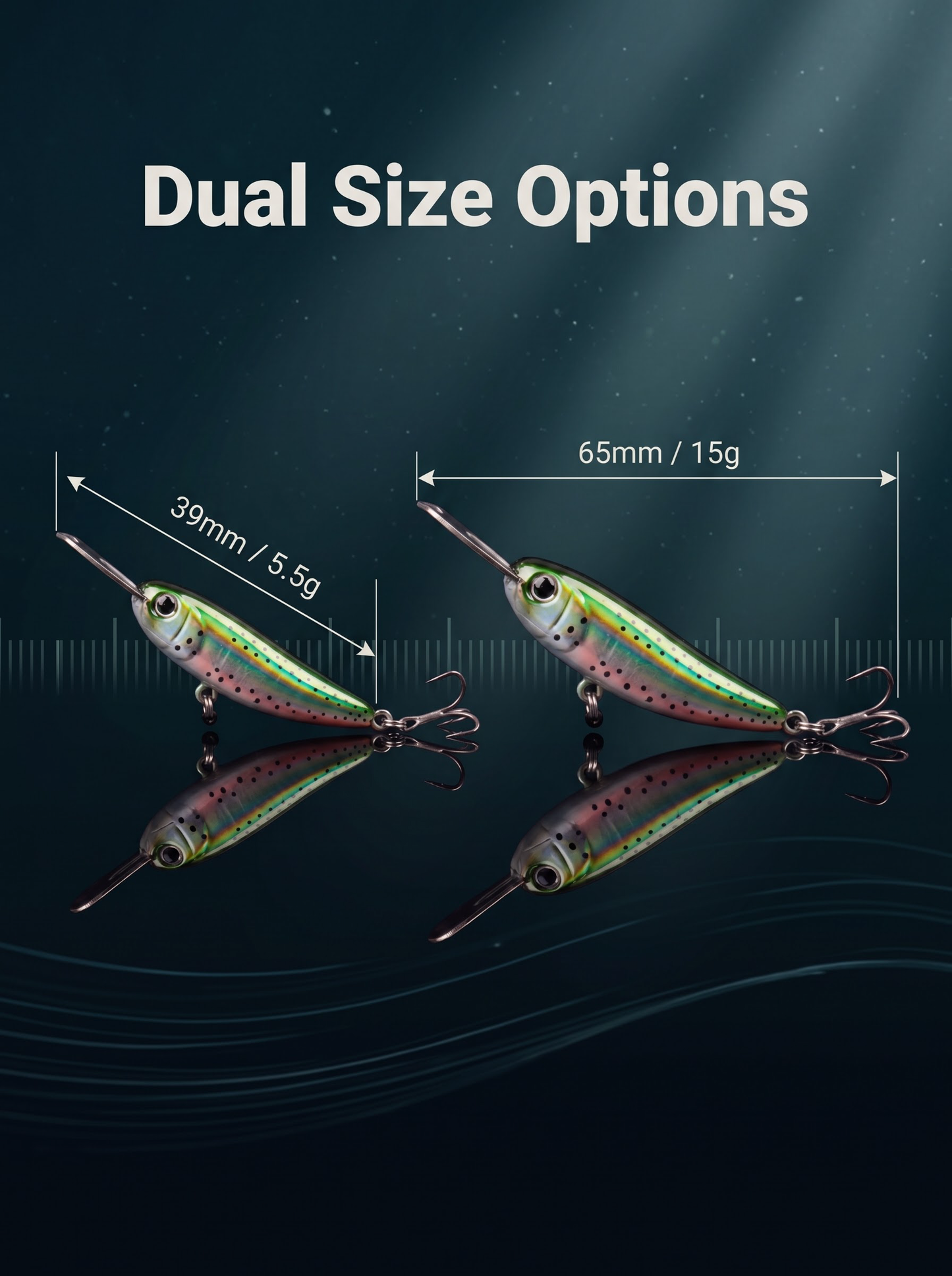 Metal Auto Pencil Sinking Minnow - 3 Swimming Modes 5.5g/15g