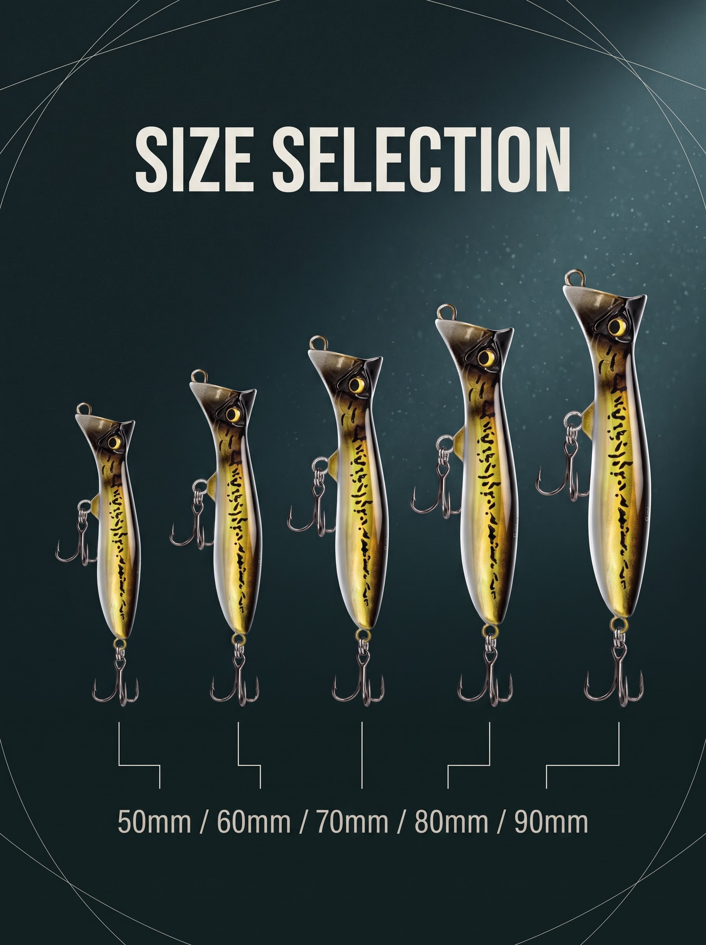 Sinking Pencil Bait — Long Cast Flutter Sinking Lure | 5 Sizes