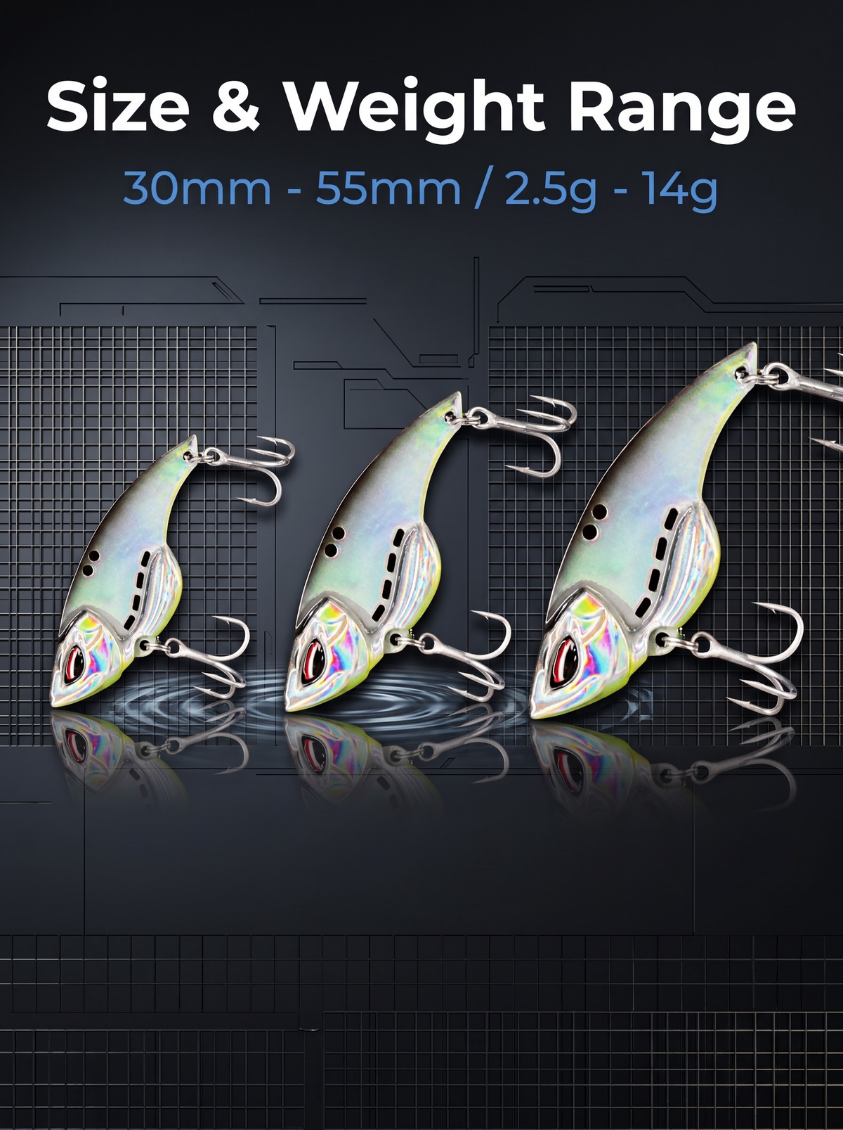 Metal VIB - Lead-Copper Sinking Blade 2.5g-14g