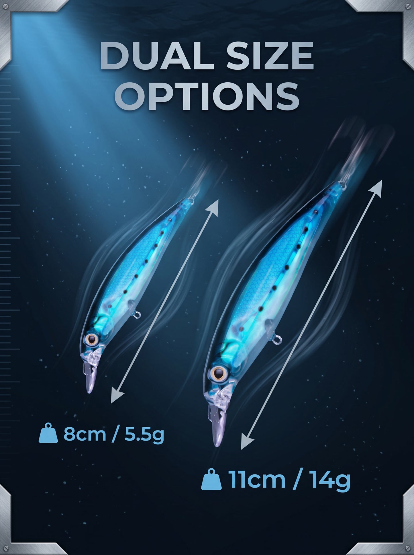 Sinking Pencil AC10004 - Long Cast Hard Bait 5.5g/14g