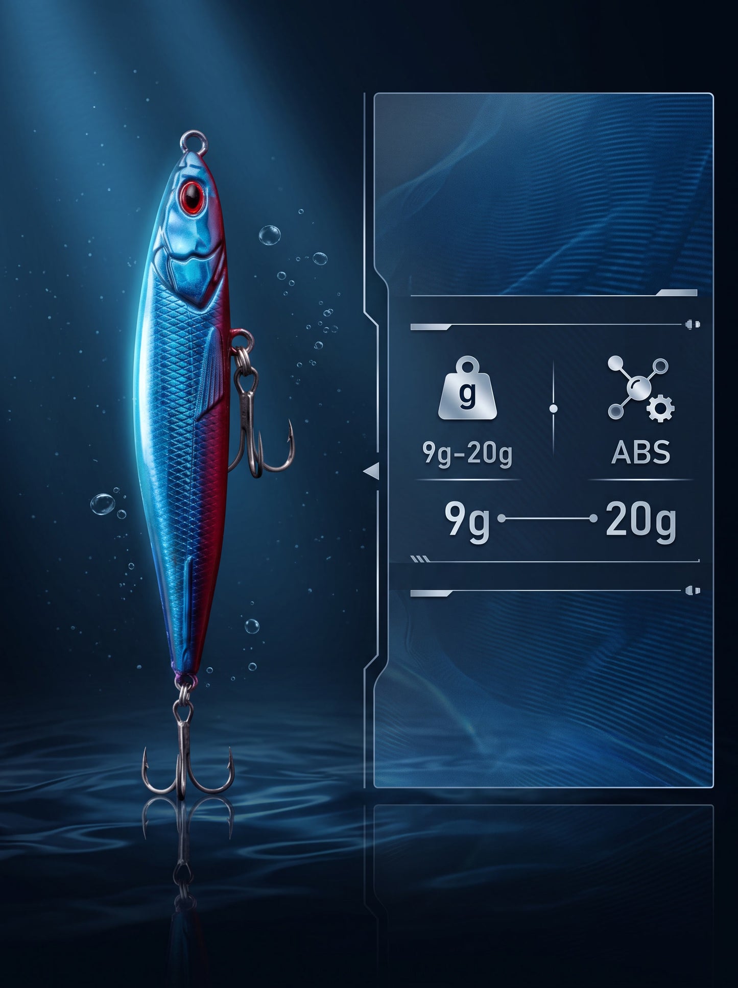 Sinking Pencil - Long Cast Wobbling Bait 9g-20g