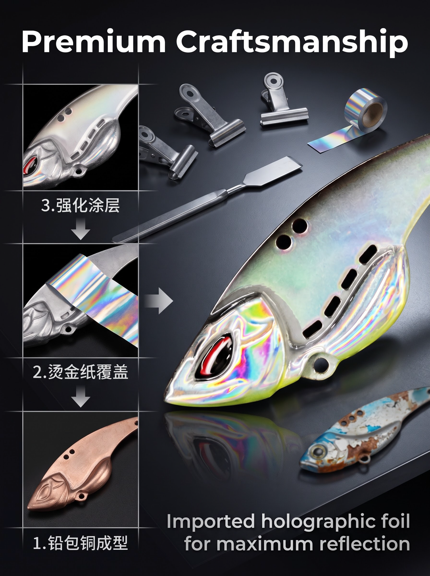 Metal VIB - Lead-Copper Sinking Blade 2.5g-14g