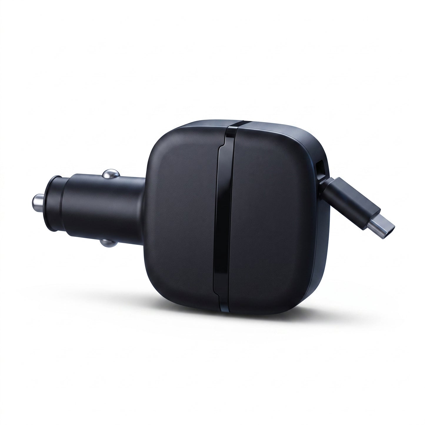 NX-08 Retractable Car Charger - 36W PD 3-Port Fast Charge