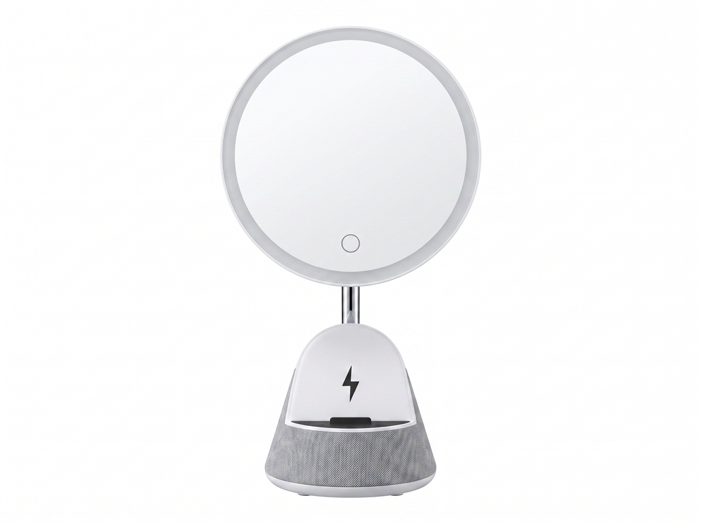 Sleep Timer Makeup Mirror Bedside Charging Bluetooth Speaker