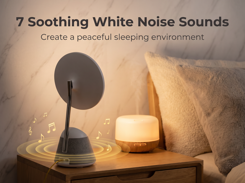 Sleep Timer Makeup Mirror Bedside Charging Bluetooth Speaker
