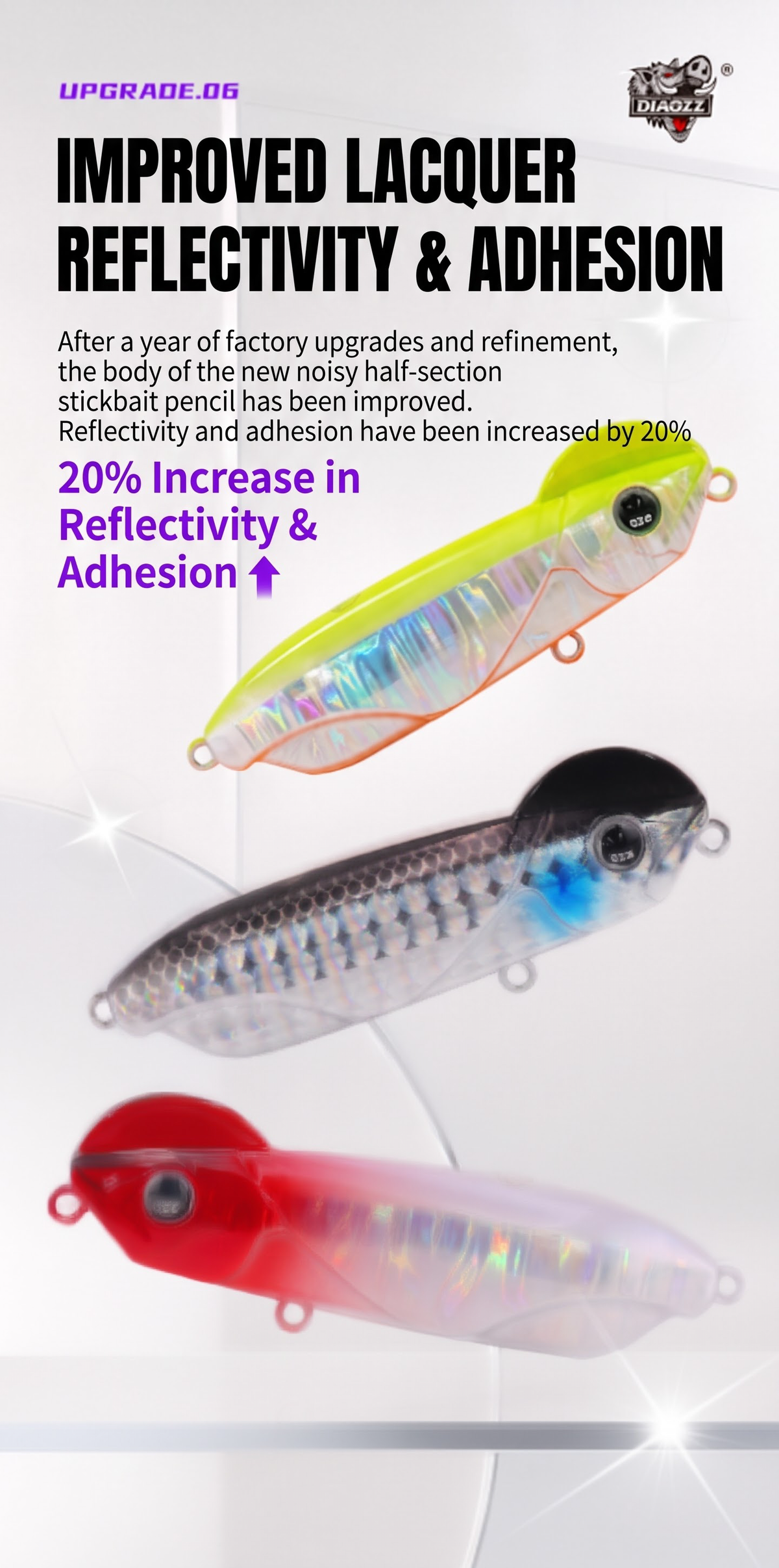 Rattle Sinking Pencil - Noise Rattle Sinking Pencil Hard Bait